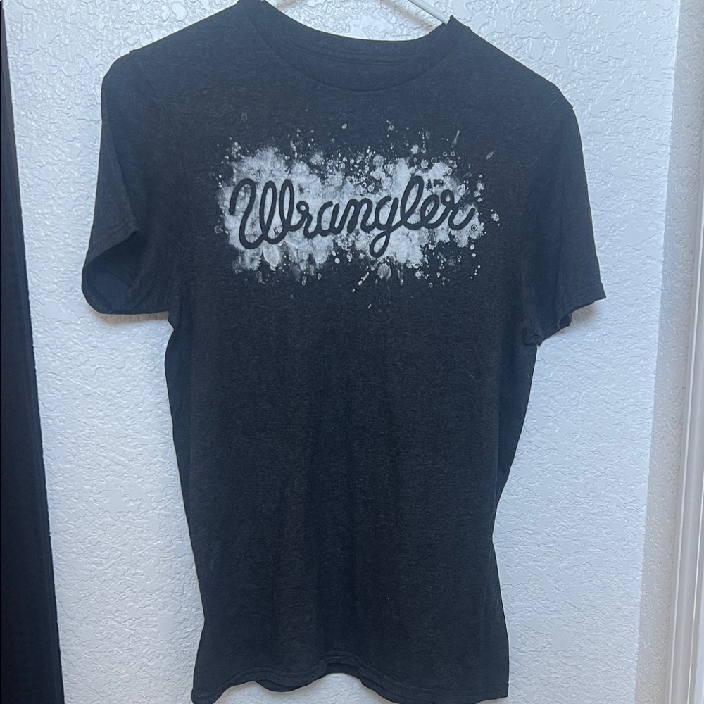 Wrangler Charcoal Splatter Logo Tee